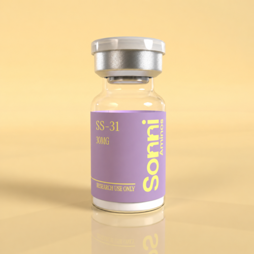 SS-31 Peptide Vial in Warm Studio Light SS-31 30MG